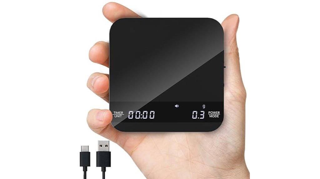 rechargeable espresso coffee scale