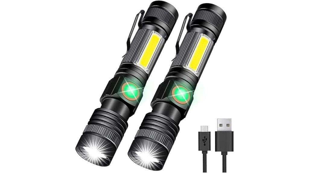 rechargeable led flashlight with magnet