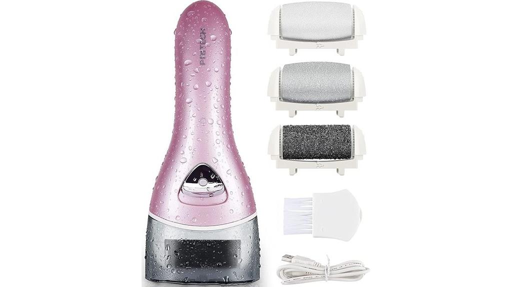 rechargeable portable pedicure device