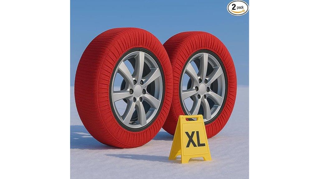 red xl snow car socks