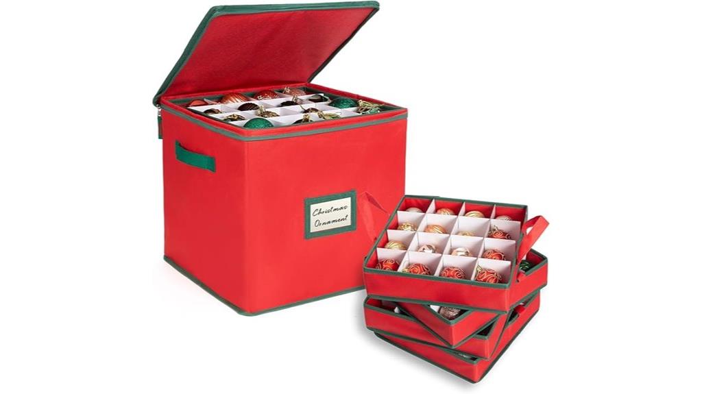 removable tray christmas organizer