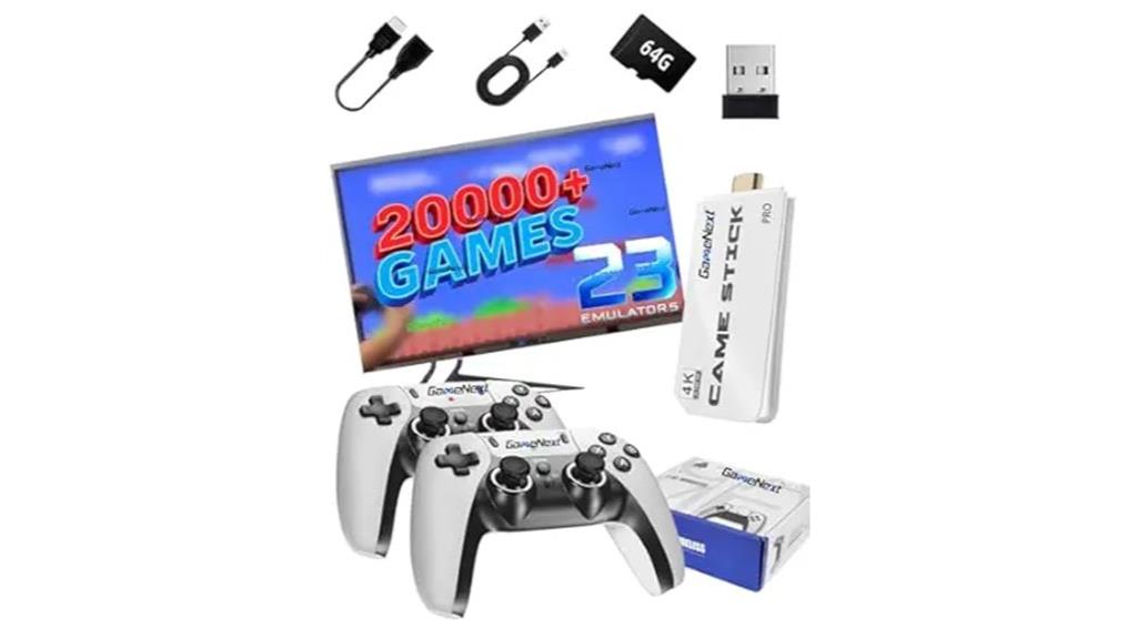 retro game console wireless