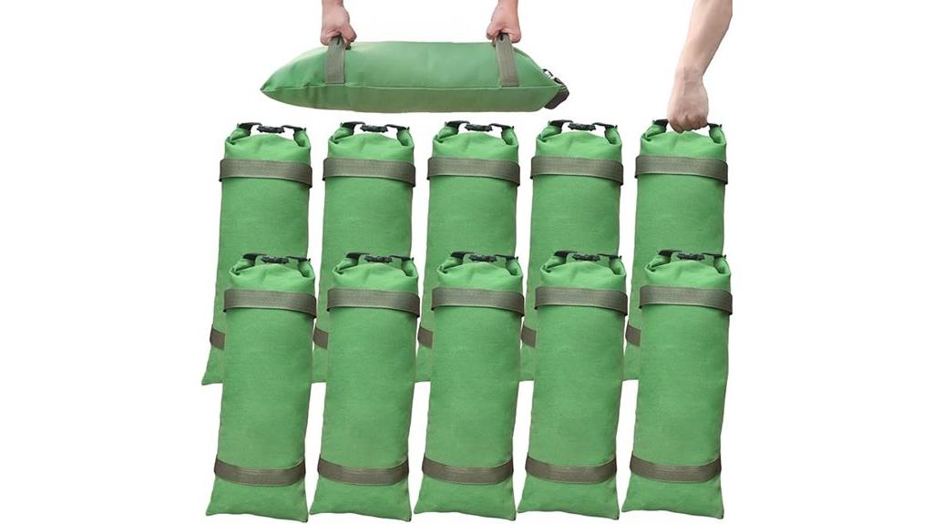 reusable canvas flood sandbags