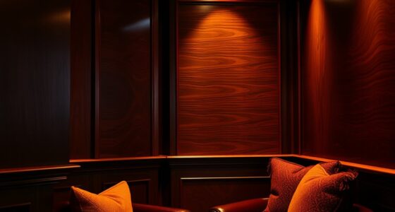 rich warm wood accents