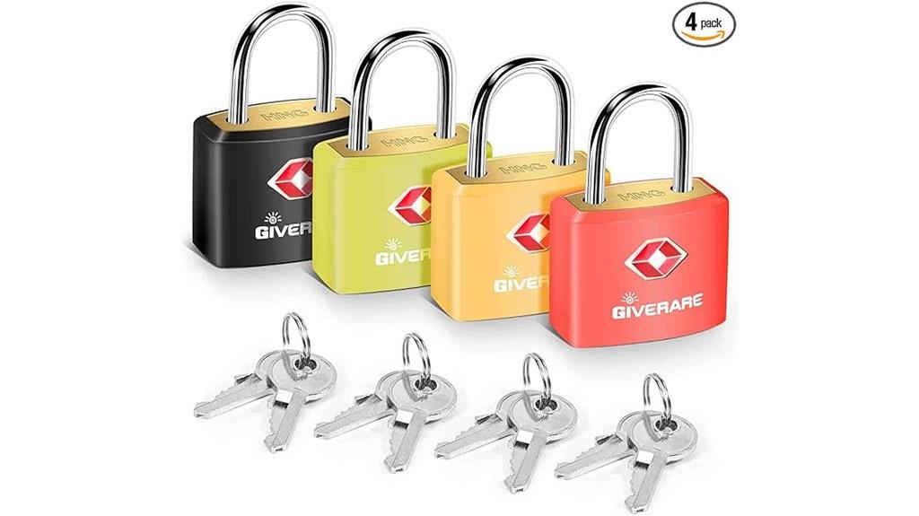 set of four locks