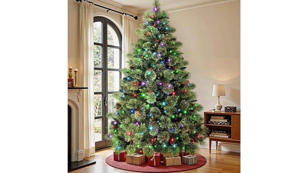 seven foot pre lit tree