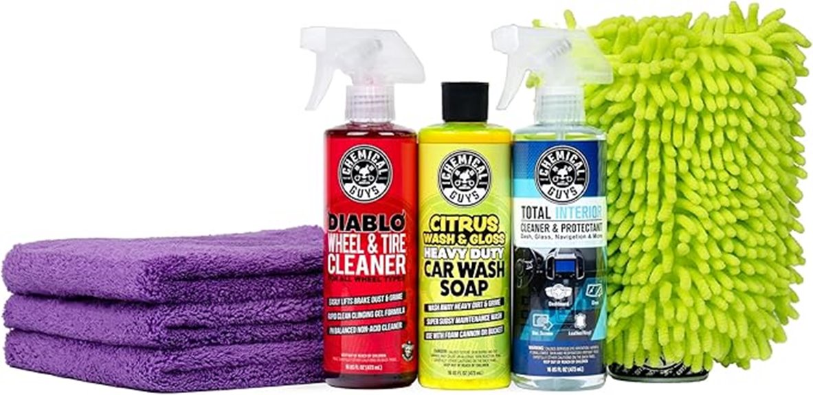 seven piece car wash kit