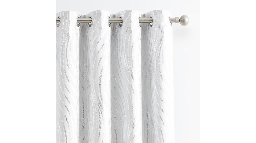silver wave curtain set