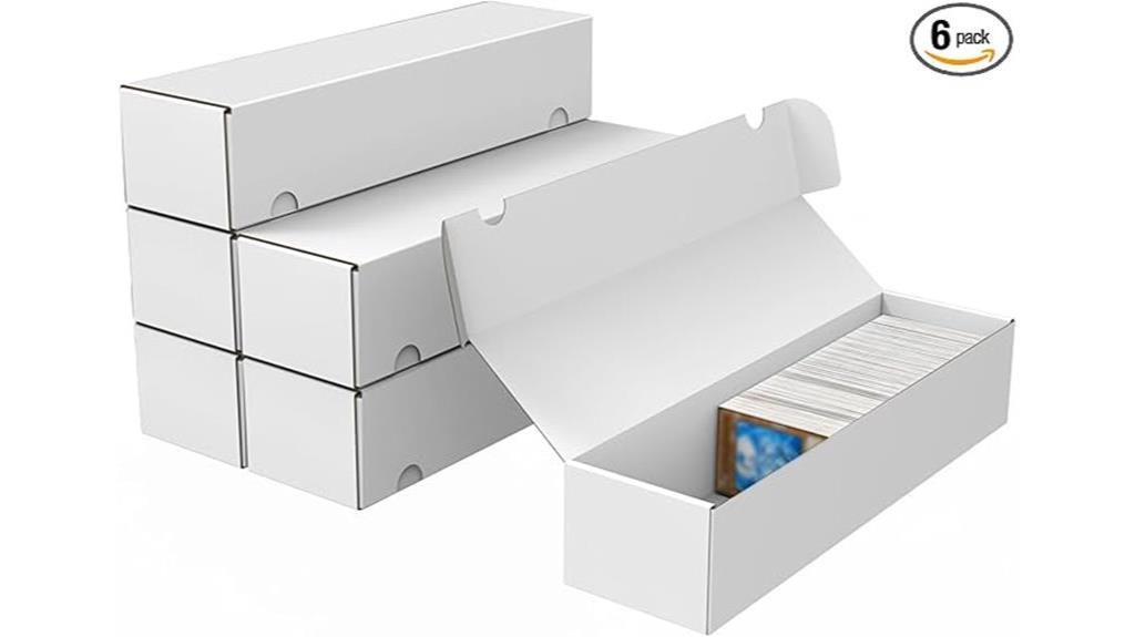 six pack card storage box