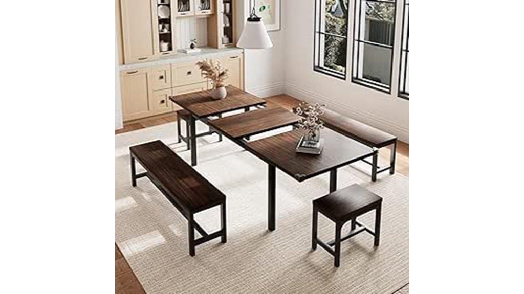 six person dining table set