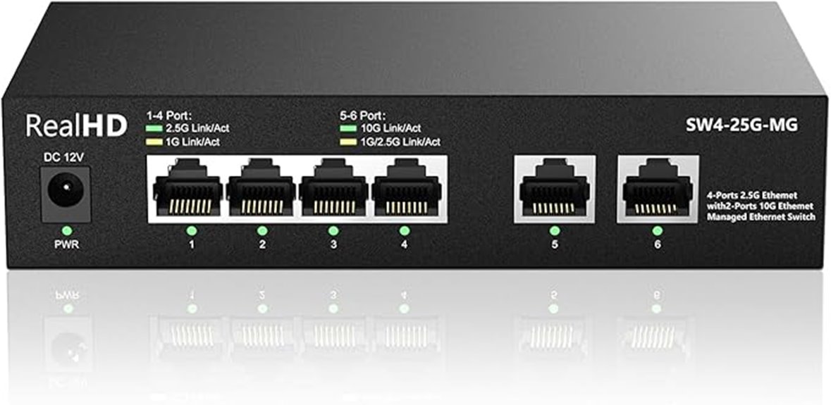 six port 10gb switch