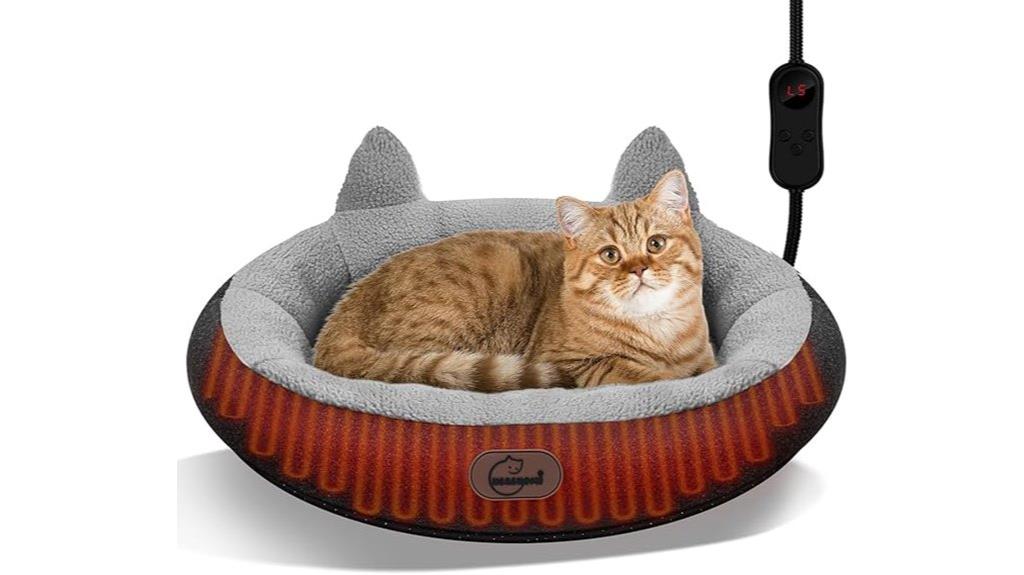 small cat heating bed