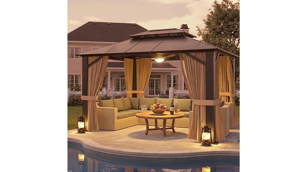 small rectangular gazebo