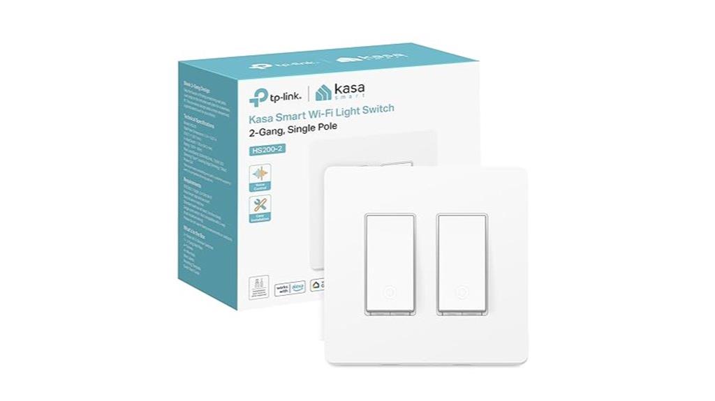 smart 2 gang wi fi switch