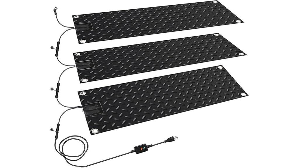 snow melting walkway mats