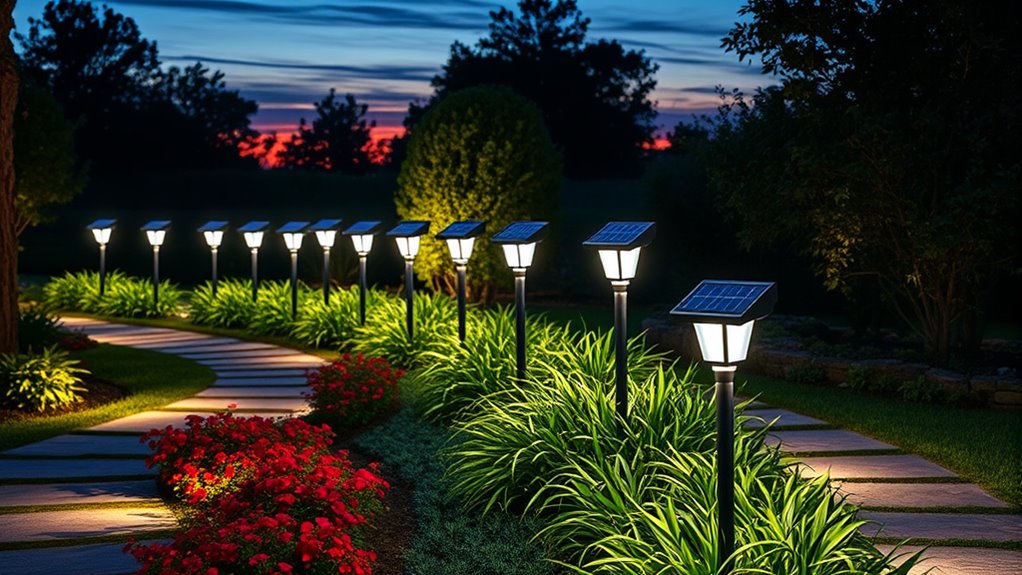solar motion sensor landscape lights