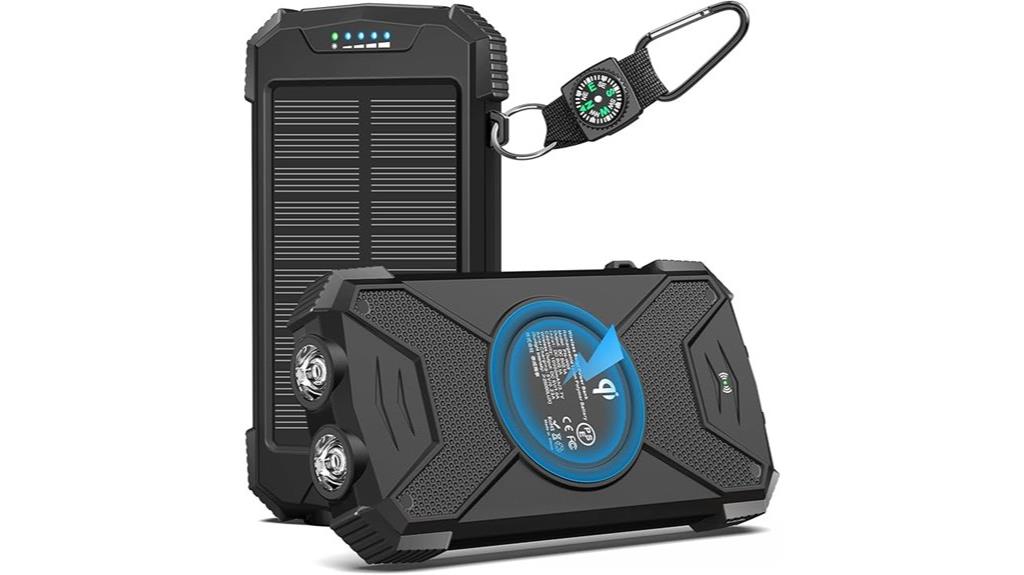 solar power bank with wireless charging