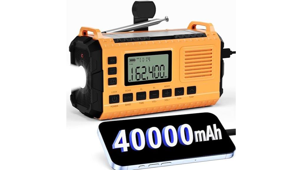 solar powered emergency radio