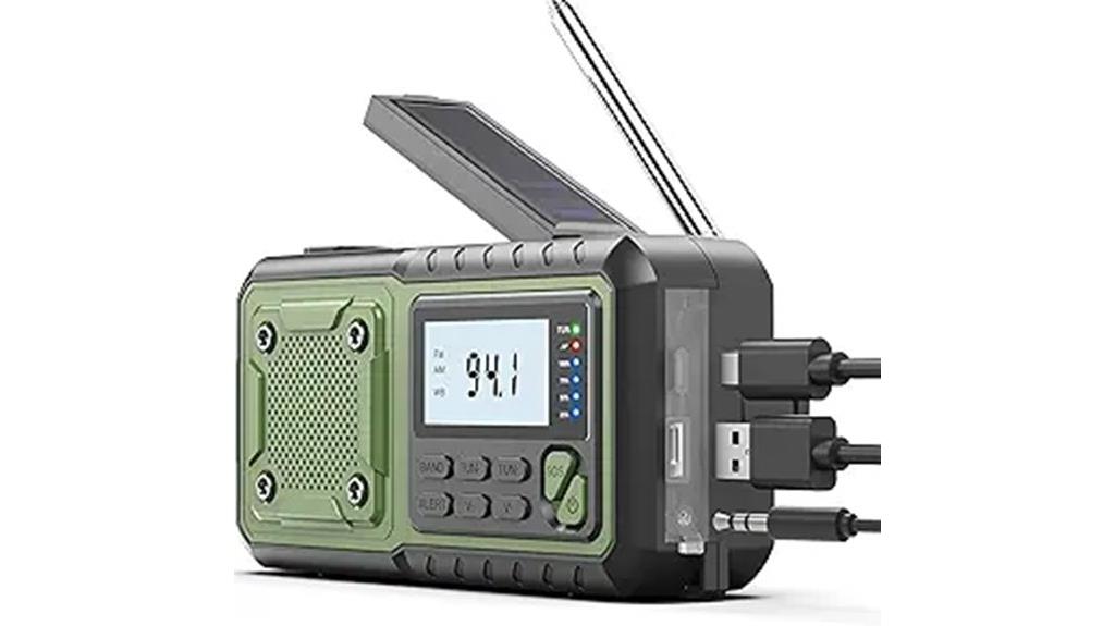solar powered emergency weather radio