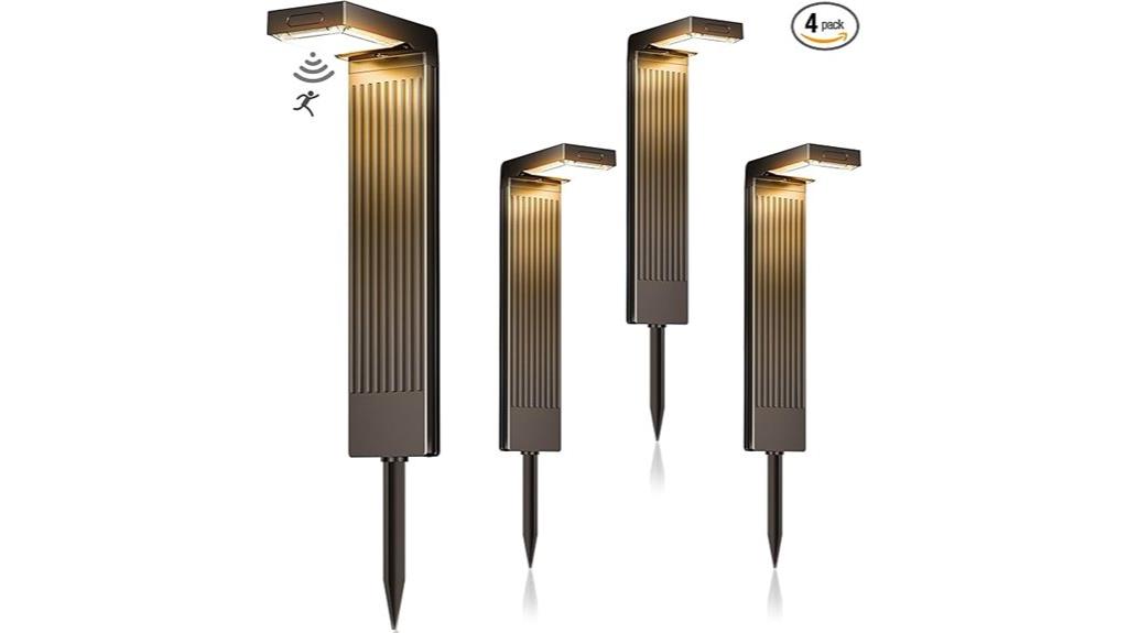 solar powered outdoor pathway lights