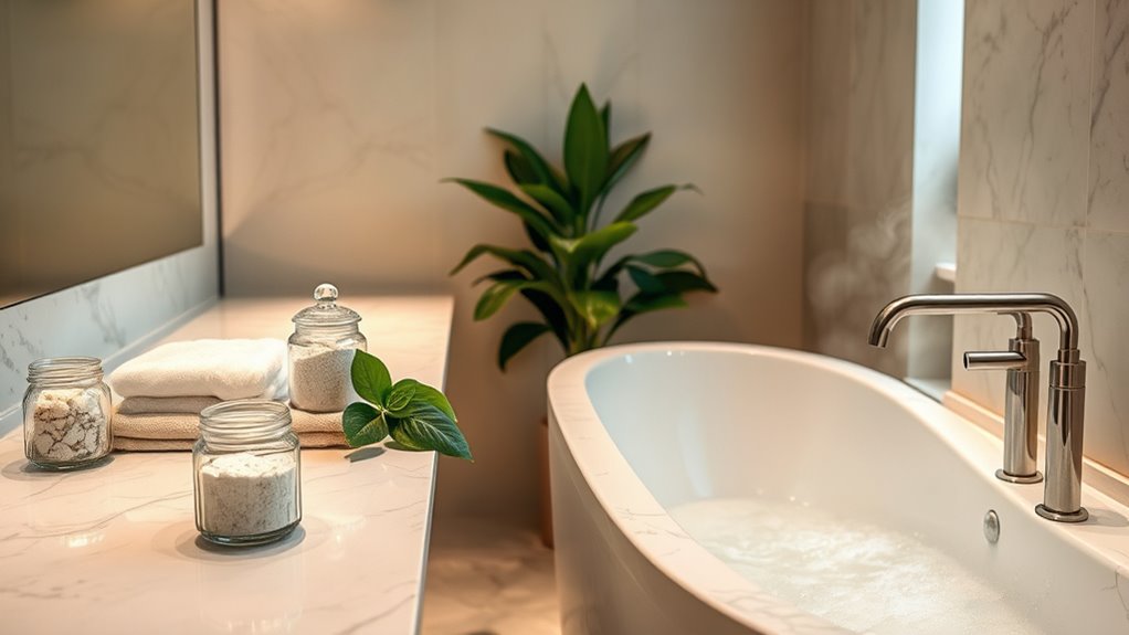 spa inspired bathroom makeover