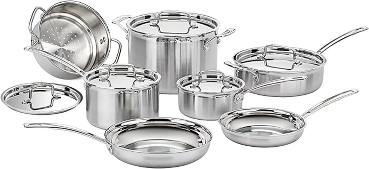 stainless steel cookware set