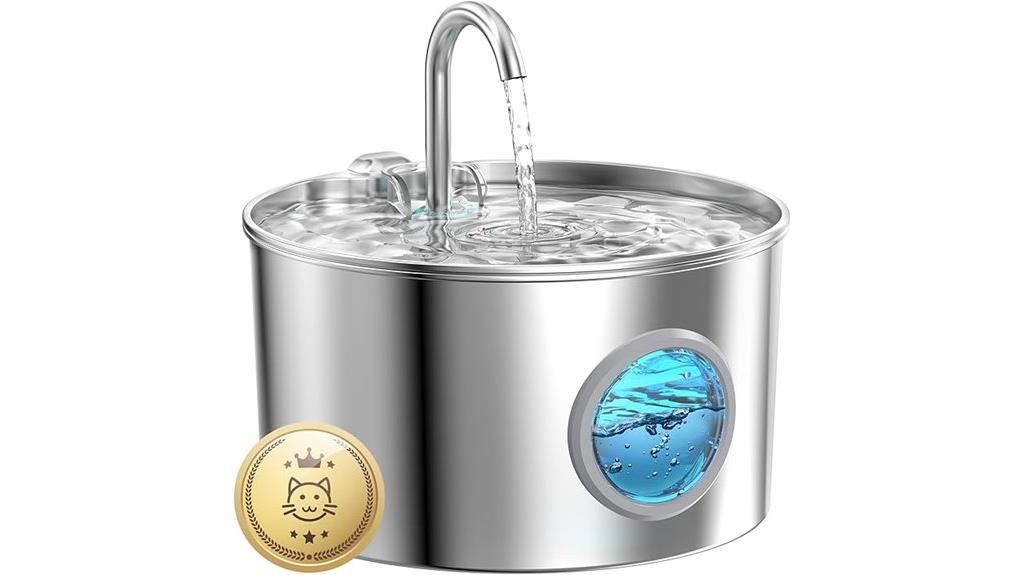 stainless steel pet fountain