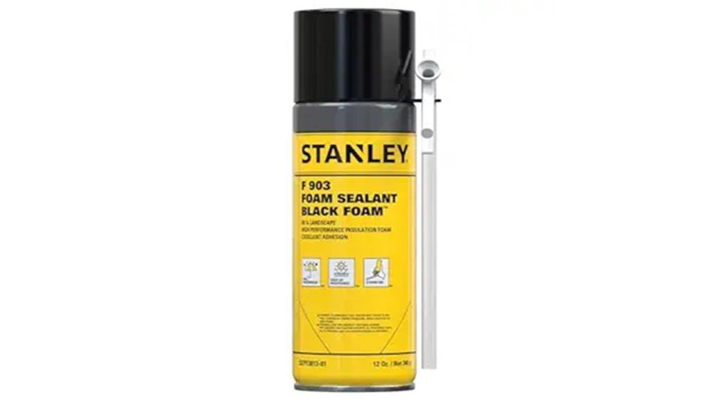stanley black spray foam