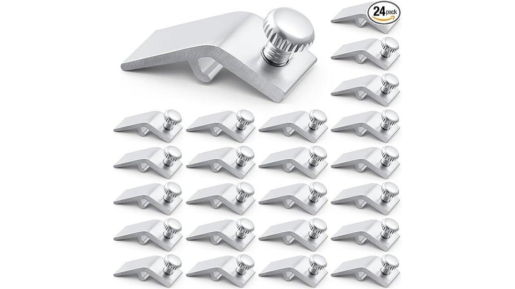 storm door panel clip set