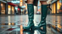 stylish waterproof rain boots