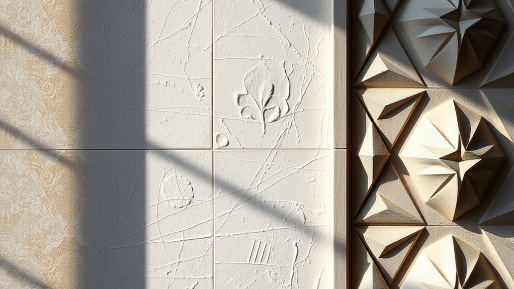 textured walls enhance interior design