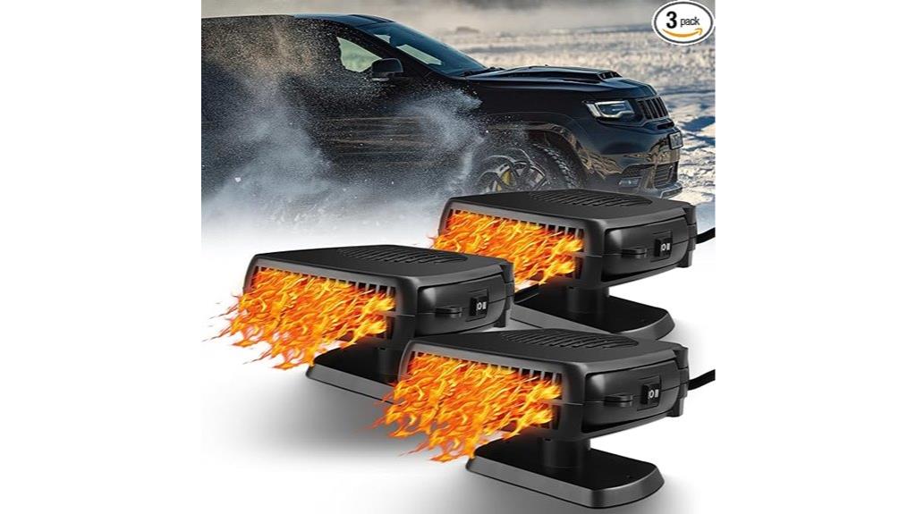 three piece car heater