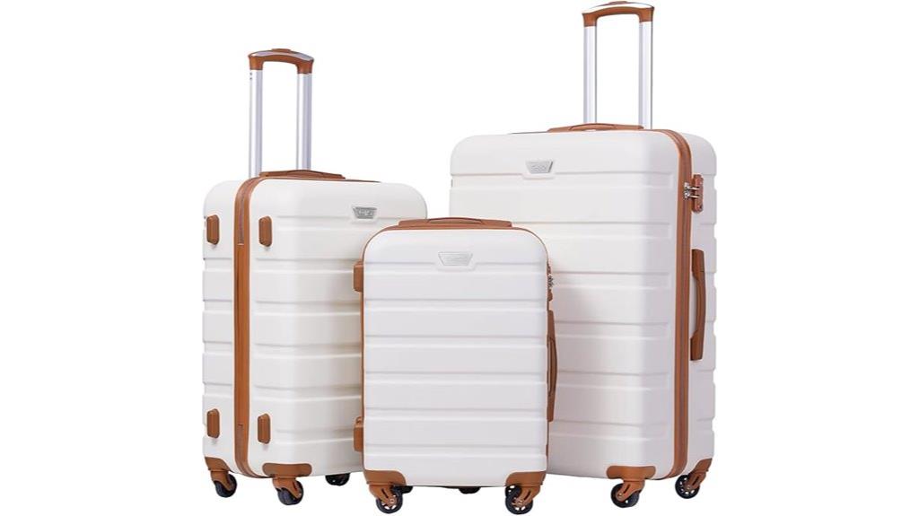 three piece spinner luggage set