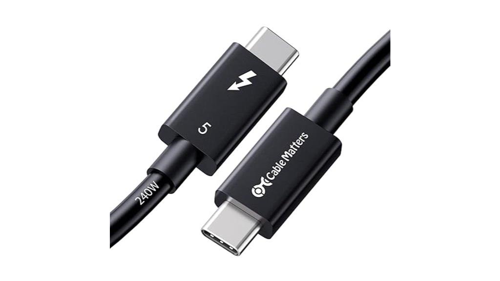 thunderbolt 5 cable 80gbps