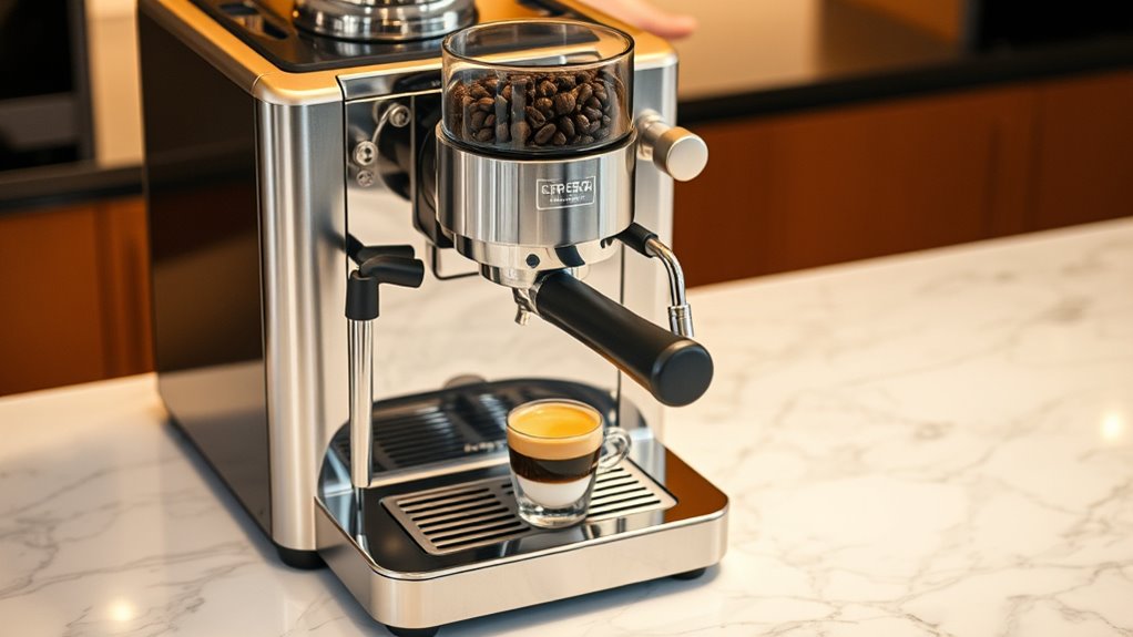 top espresso machines with grinders