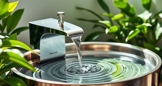 top stainless steel cat fountains