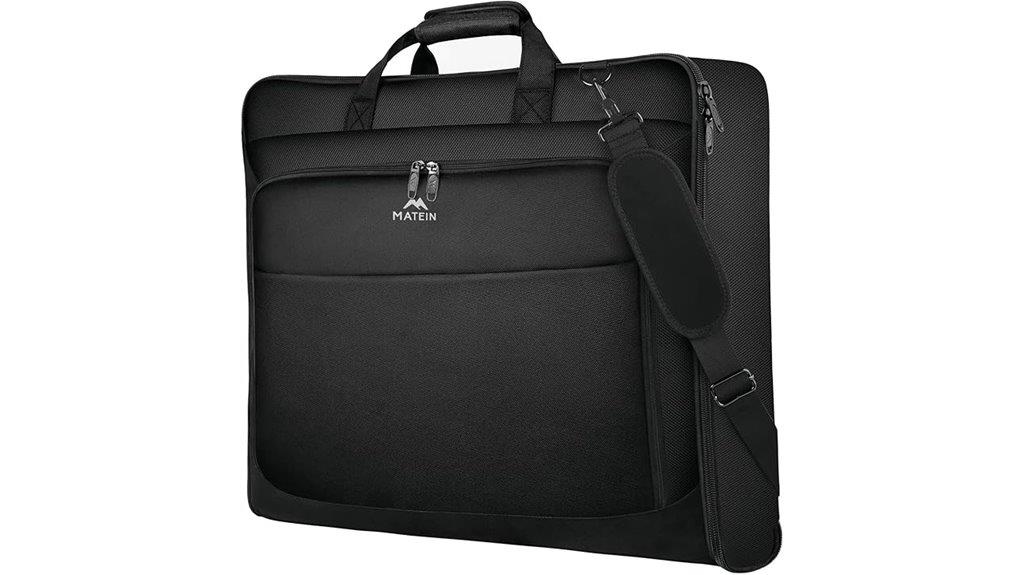 travel garment bag with strap