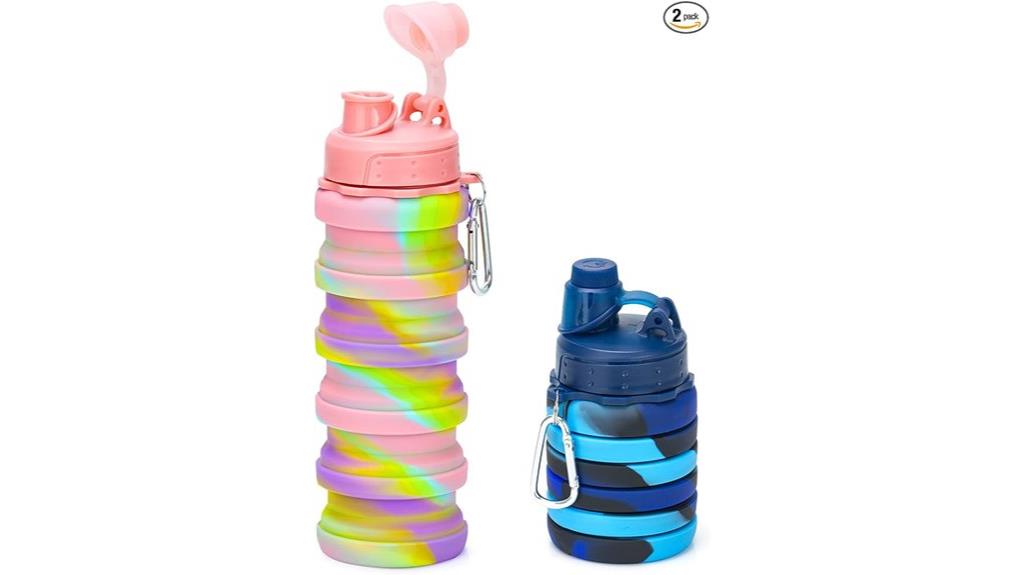 two pack silicone bottles