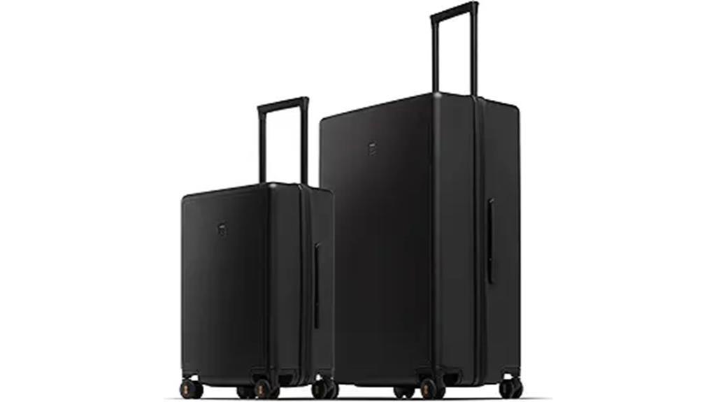 two piece hardshell luggage