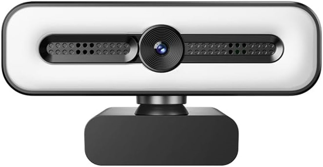 ultra hd webcam with lighting