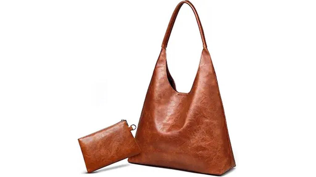 vegan leather hobo bag