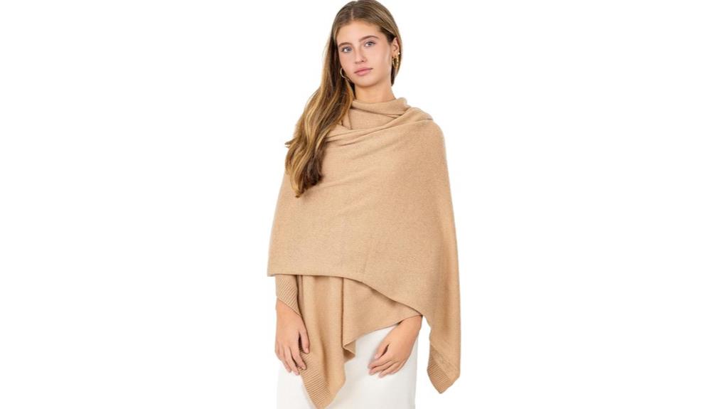 velanio cashmere travel wrap
