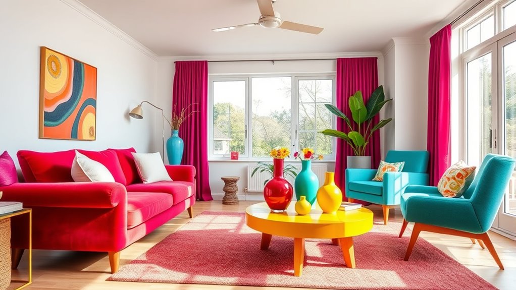 vibrant furniture color choices