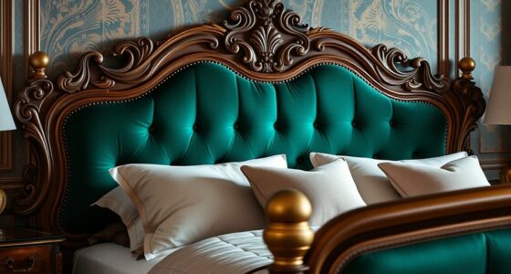 vintage curved bed designs