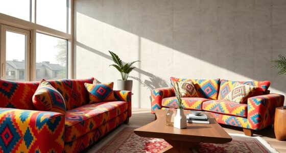 vivid patterned sofa styles
