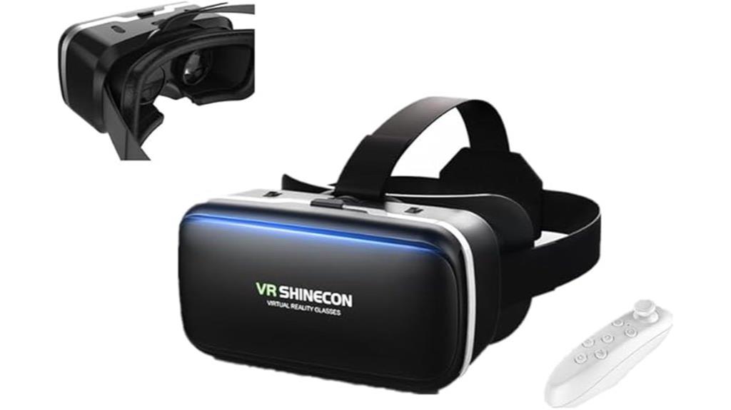 vr headset with controller