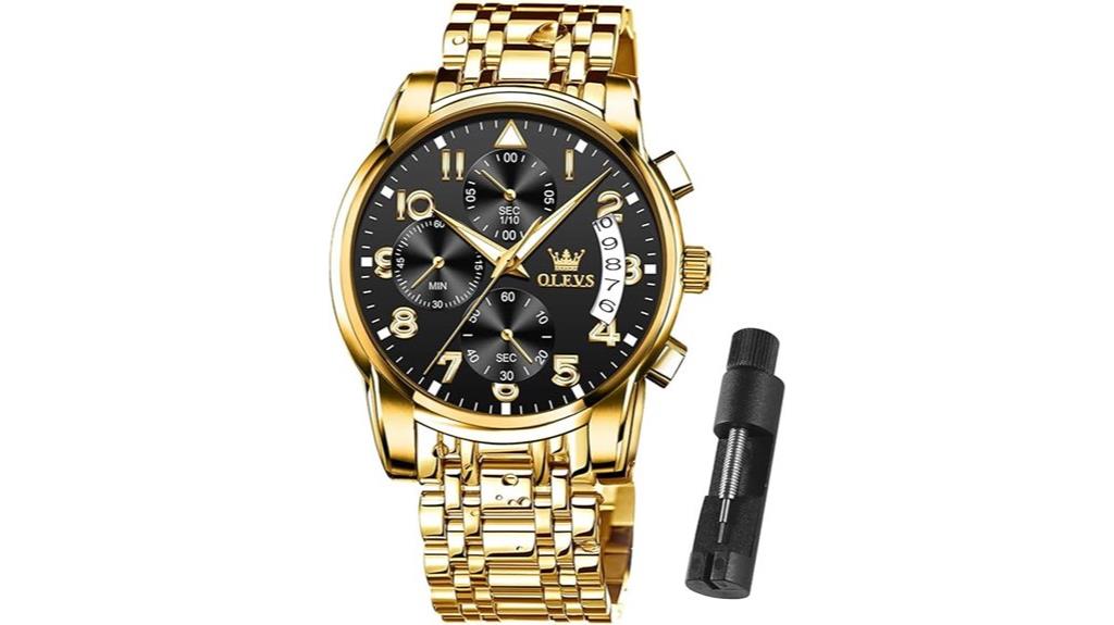 waterproof stainless steel watch