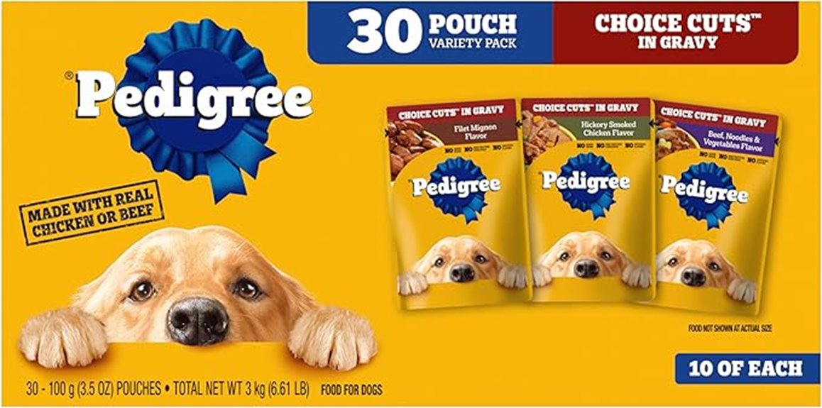 wet dog food pouches
