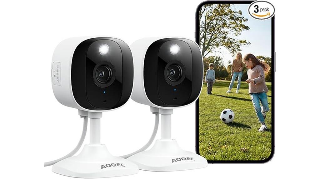 white 2k security cameras