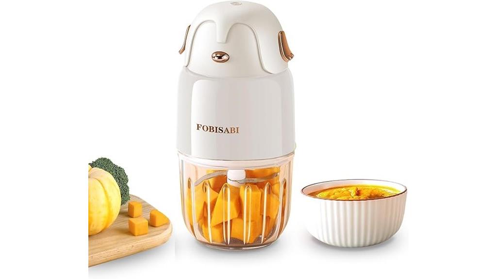 white baby food blender